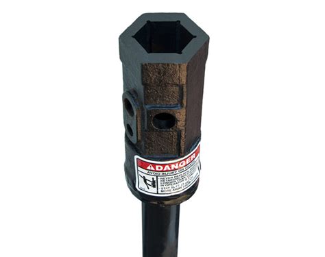 Danuser 2″ Rock Drill 2″ x 36″ w/ 2″ Hex Collar Skid Steer 